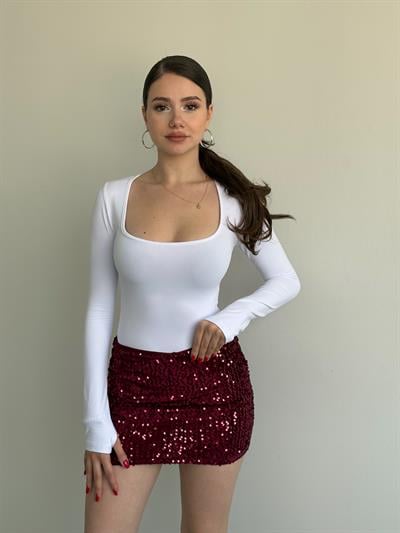Payetli Mini Etek