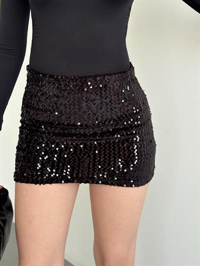 Payetli Mini Etek