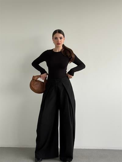 Pileli Premium Kumaş Pantolon