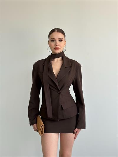 Premium Kuşaklı Etek Takım 