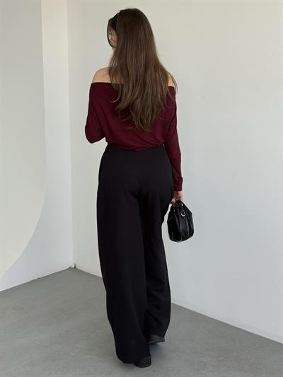 Üç Pileli  Palazzo Pantolon