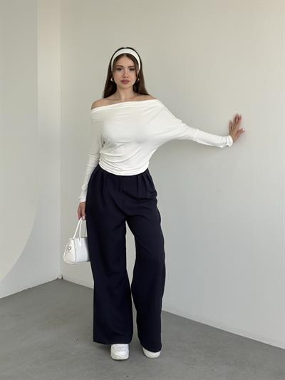 Üç Pileli  Palazzo Pantolon