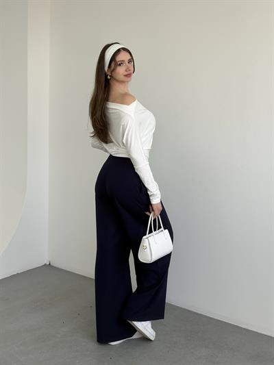 Üç Pileli  Palazzo Pantolon