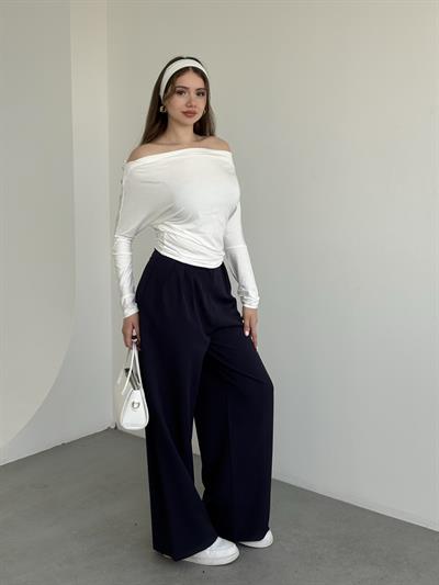 Üç Pileli  Palazzo Pantolon