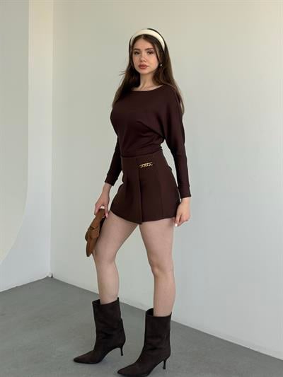 Zincirli Muadil Şort Etek