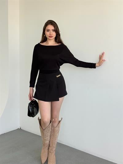 Zincirli Muadil Şort Etek