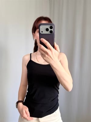 İnce Askılı Siyah Body