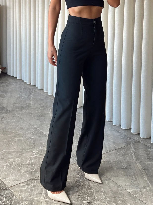 Poliviskon Fit Palazzo - Siyah