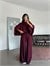 Yarasa Kol Oversize Takım - Bordo