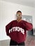 Sporty Yarım Fermuar Sweat - Bordo