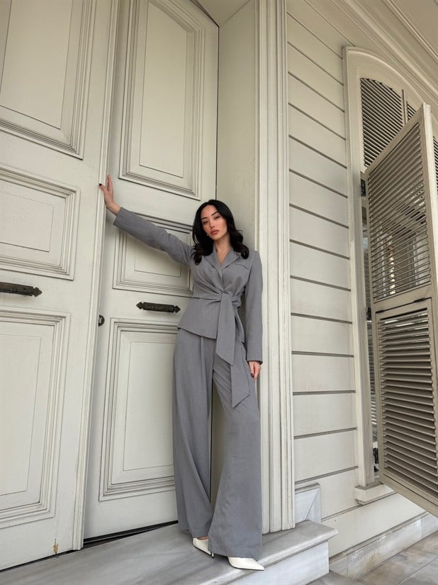 Poliviskon Bağlamalı Takım - Gri