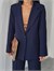 Tek Düğme Blazer Ceket - Lacivert