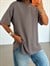 Yan Yırtmaç Oversize Basic - Antrasit