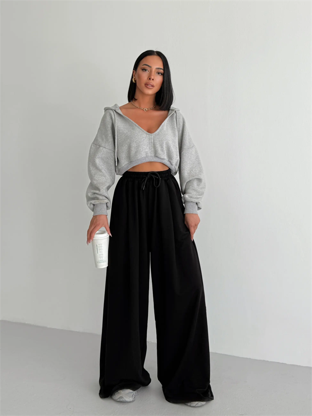 Baggy Salaş Eşofman - Siyah