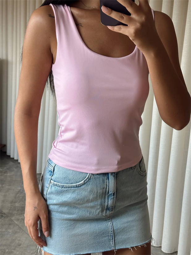 Basic Tulumlu Atlet - Pembe