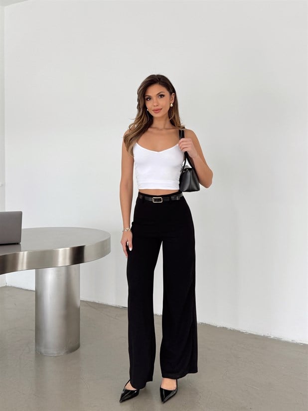 Scuba Crep Pantolon - Siyah