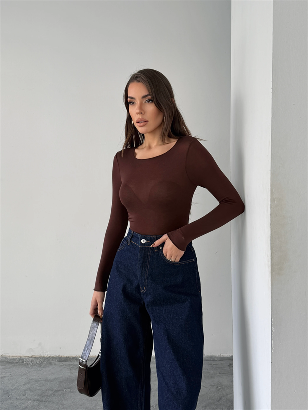 Transparan Body - Kahve