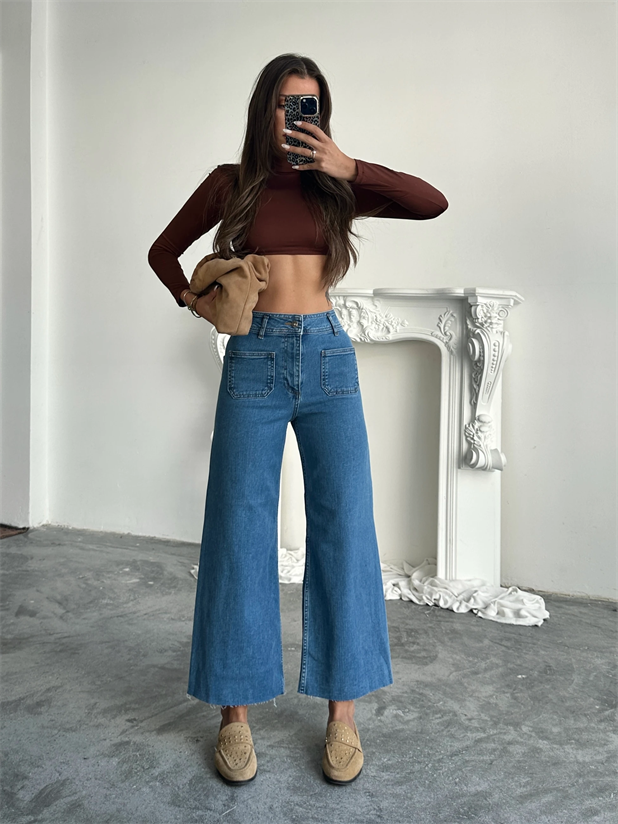 Cepli Fit Palazzo - Mavi