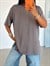 Yan Yırtmaç Oversize Basic - Antrasit