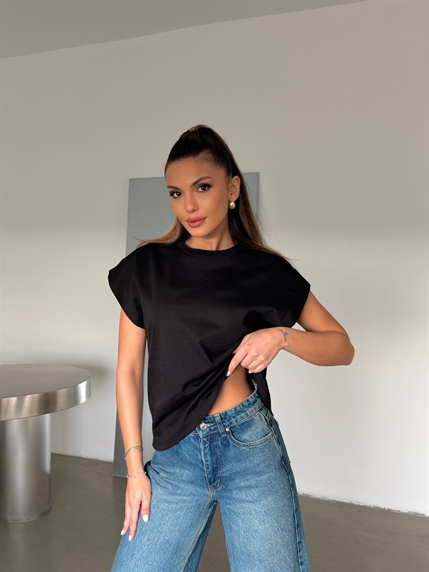 Düz Kolsuz Basic - Siyah