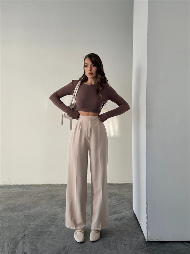 Kore Model Pantolon  - Bej