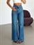 Wide Leg Palazzo Jean - Lacivert