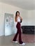 Flare Model Belize Tayt - Bordo