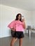 Laguna Beach Crop Basic - Pembe
