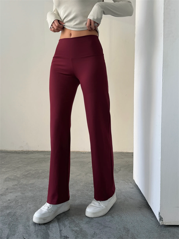 Orıgınal Tayt Pantolon  - Bordo