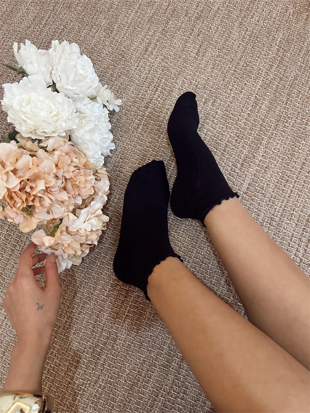 Bambu Soket Çorap - Siyah