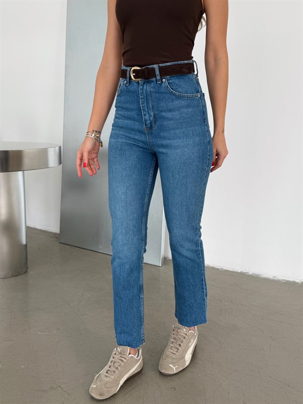 Original Paça Kesik Jean - Mavi