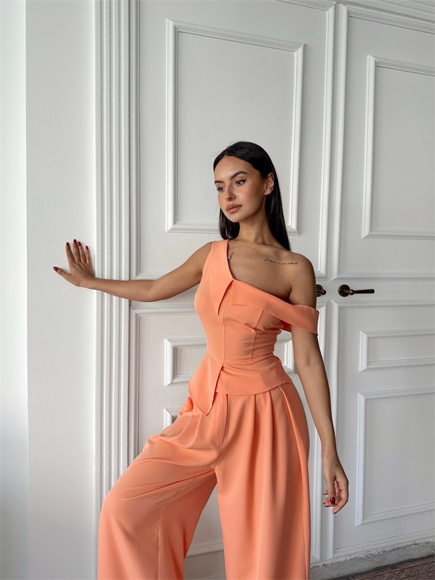 Tek Omuz Büstiyer - Yavruağzı