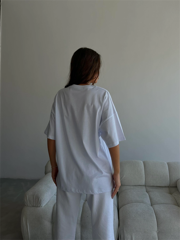 Tequila Baskılı Tshirt Beyaz - Beyaz
