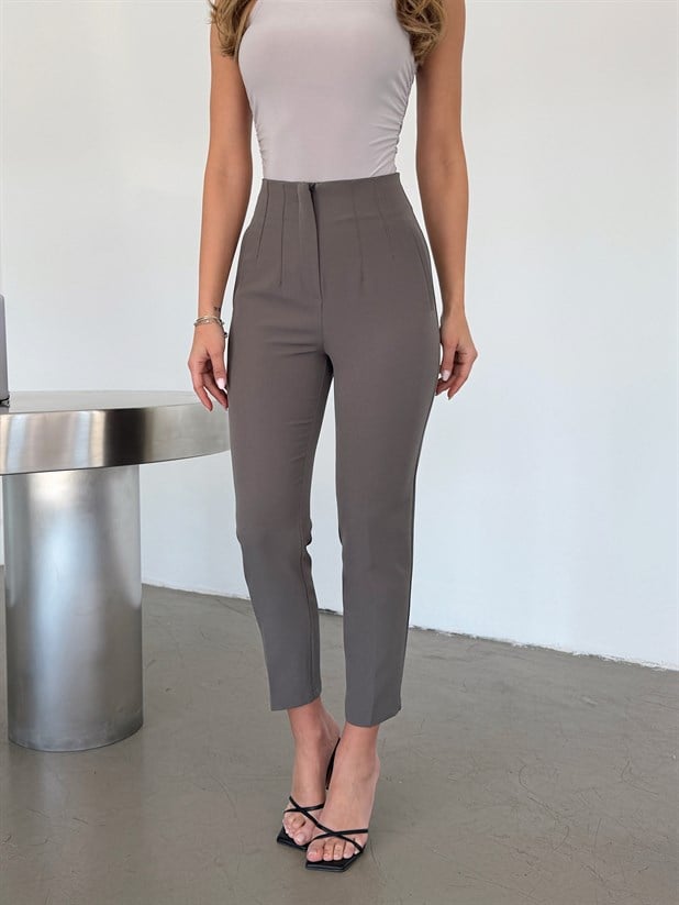 Pensli Dabıl Kumaş Pantolon -  Antrasit