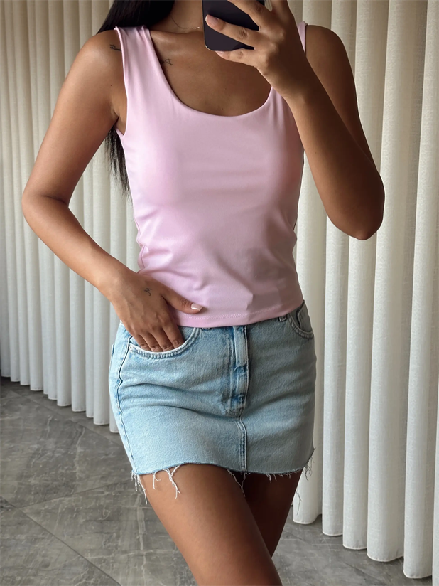 Basic Tulumlu Atlet - Pembe