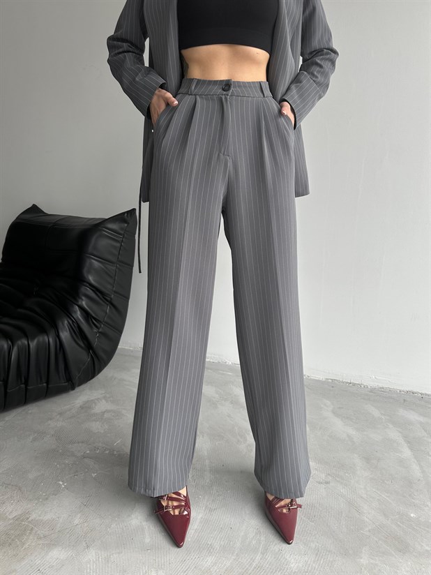 Elicia Line Pileli Palazzo - Füme