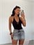 Maya Önden Bağcıklı Bodysuit Siyah - Siyah