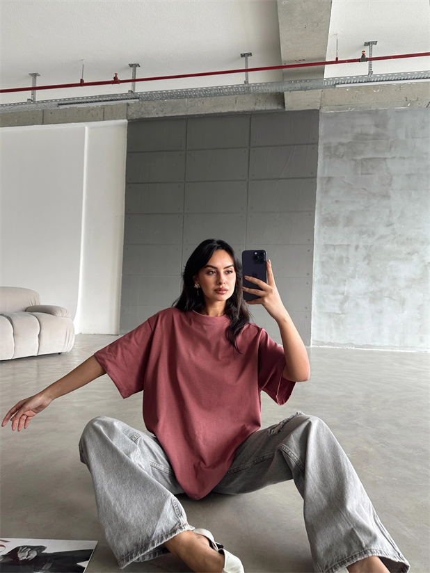 Oversize Basic - Gül Kurusu