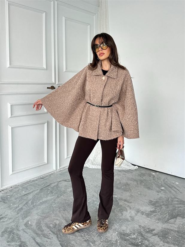 Kırçıllı Kaşe Panço  - Vizon