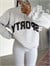 Sporty Yarım Fermuar Sweat - Gri