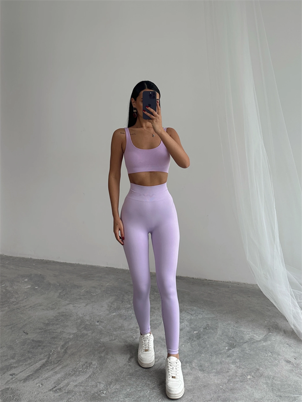 Esnek Tayt Lila - Lila