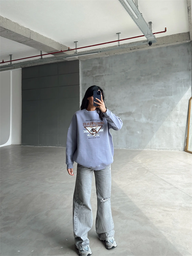 Amerıcan Wılder Sweatshirt Lila - Lila