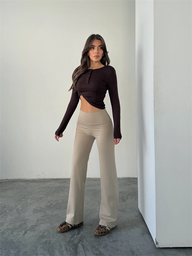 Orıgınal Tayt Pantolon  - Taş