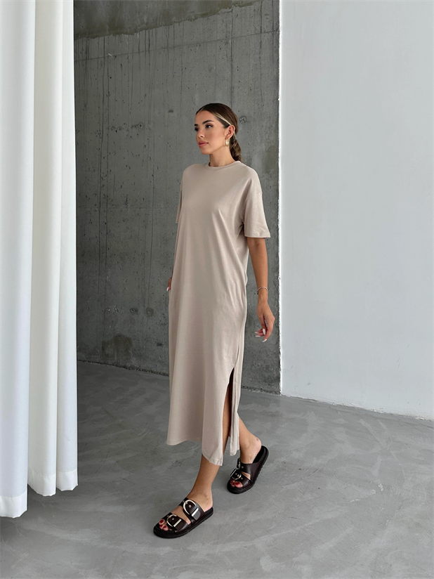 Vera Oversize Elbise Vizon - Vizon