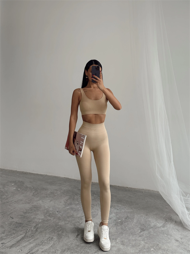 Esnek Tayt Bej - Bej