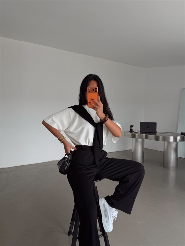 Garnili Modal Takım - Siyah