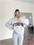 Sporty Yarım Fermuar Sweat - Gri