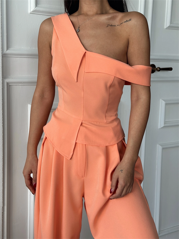 Tek Omuz Büstiyer - Yavruağzı