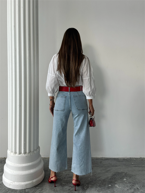 Cepli Fit Palazzo - Buz Mavi