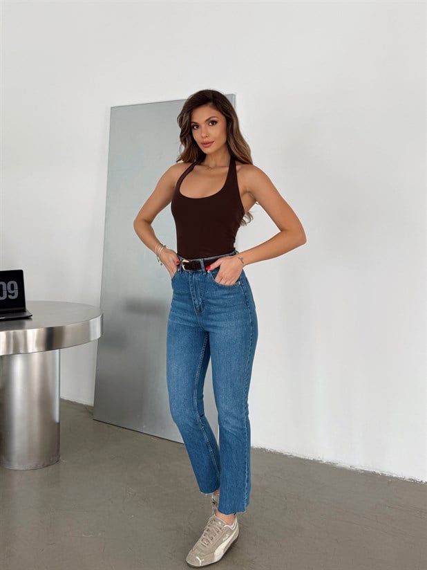 Original Paça Kesik Jean - Mavi